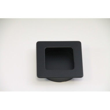 Inkapschelp vierkant zmk 50x50mm mat zwart