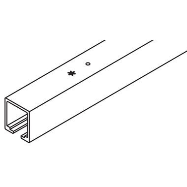 Hawa Junior 120 rail de roulement simple alu