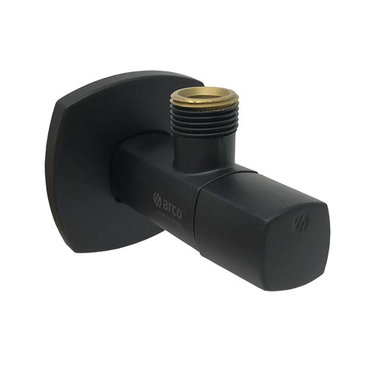 Robinet équerre 1/2x3/8 noir  