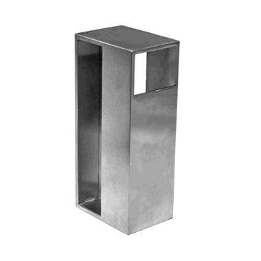 Poigneeporte coulissante kube inox  ferme