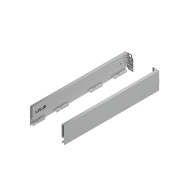 Vionaro set zijwand zilver h89