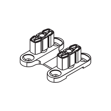 Hawa guide inférieur bois/bois pour Ordena