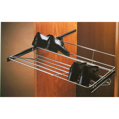 Schoenrek 60/100cm chroom d.48cm uittrek