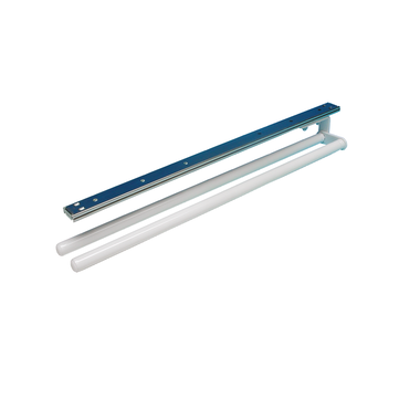 Handdoekdrager 2-armig wit gelakt