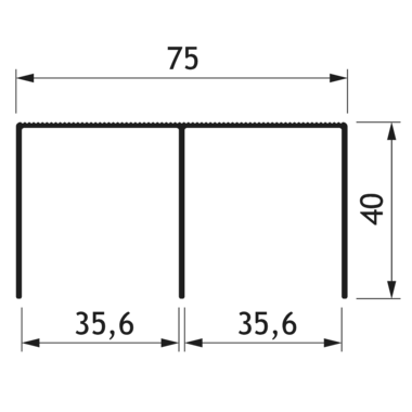 Rail supérieur double