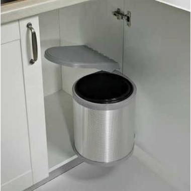  poubelle 10 l inox/grise corpus 40  