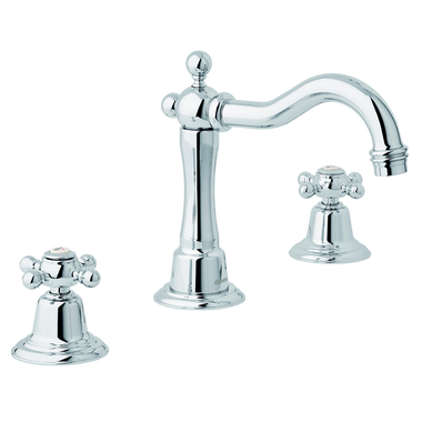 Tradition batterie 3 trous lavabo vidage  chrome