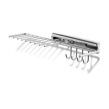 Porte-cravates extensible 130mm chrome  