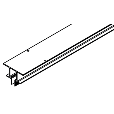 Hawa Junior 80/100 rail simple pour installation au plafond alu
