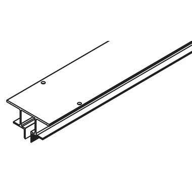 Hawa Porta 60/100 HM/HMT rail simple pour installation au plafond alu