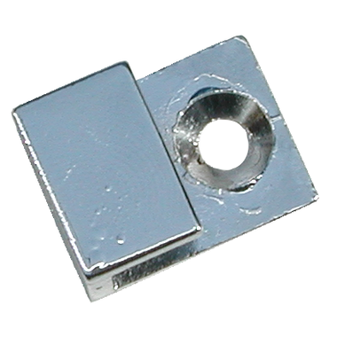 Porte-miroir fixe pr 6mm chrome 