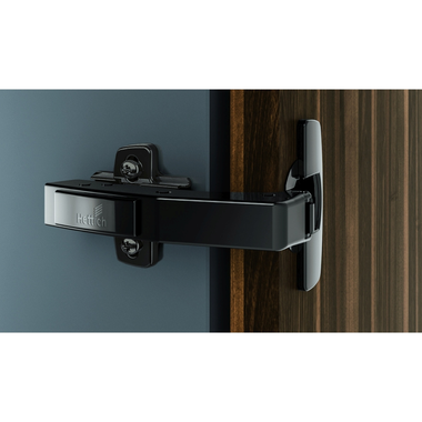 Sensys hoekscharnier W90 met geïntegreerde demping obsidiaanzwart