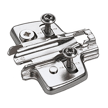 Sensys Plaque de montage cruciforme « Hettich Direkt » avec tenon pilote et vis spéciales 