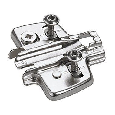 Sensys Plaque de montage cruciforme avec vis pour panneaux de particules prémontées, réglage en hauteur direct