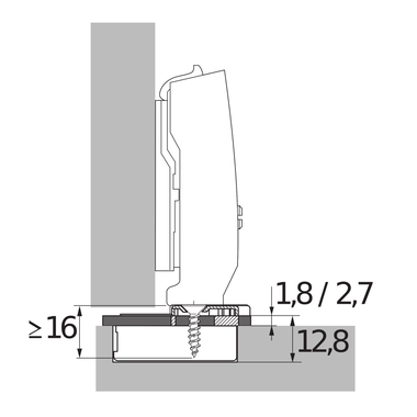 Adaptateur de réduction de la profondeur du boîtier pour Sensys