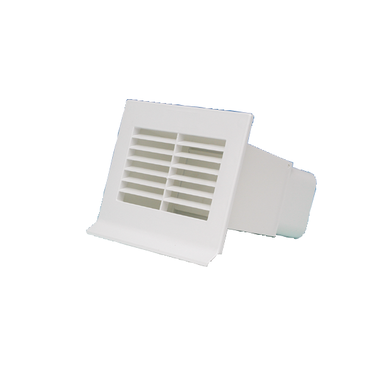 Grille+clapet anti-retour d.125std blanc  