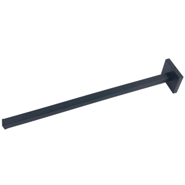 Handdoekdrager vierkant zwart-1 arm 10x375