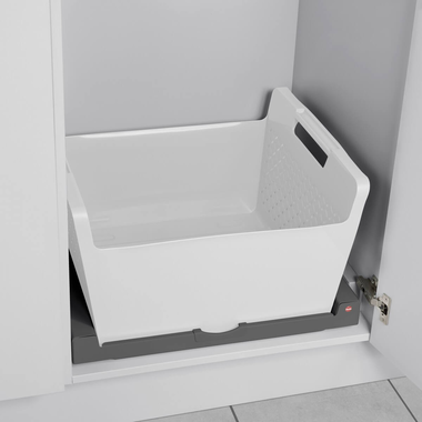 Hailo laundry panier a linge blanc 