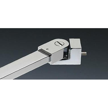 Vaste stabilisatiestang wand/glas met lage klem, voor 8/12 mm glas