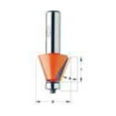 Afschuinfrees met lager d=24,5 i=24mm < 15°