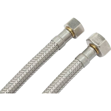 Tuyau flexible chrome saniflex 300mm 3/8f - 1/2f  