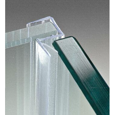 Dichting met aanslag 90° l2200mm vr glas 10/12 mm