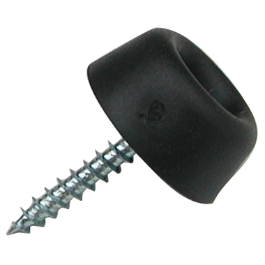 Butoir caoutchouc 20x11mm noir 