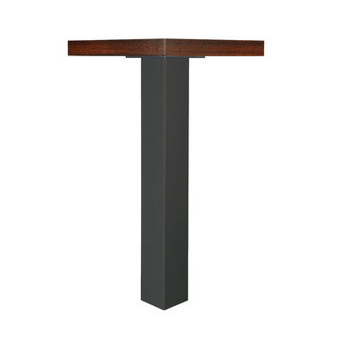 Pied de table Q100 noir mat 100x100mm h71 reglabl e 