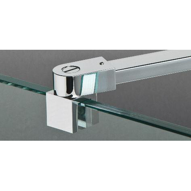 Stabilisatiestang wand/glas met dubbele scharnier, voor 8/12 mm glas