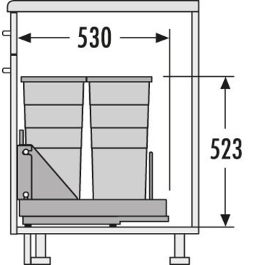 Hailo bottom mount