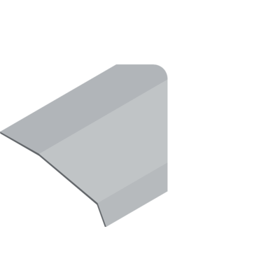 PS48 plastic afdekprofiel 3000mm