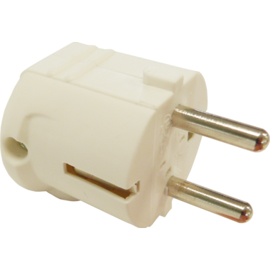 Prise angulaire  pvc 2pol+a 10-16a blanche ip20  