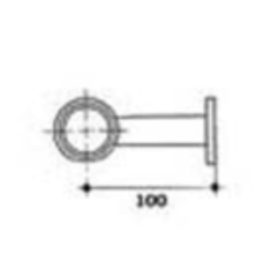 Support haut droit d 40mm