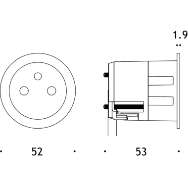 Rond 2.0 - Unifit SE prise de courant