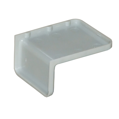 Cache plastique blanc pour équerre  