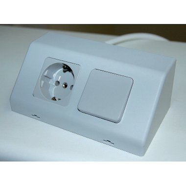 Mini box double interupteur + prise  