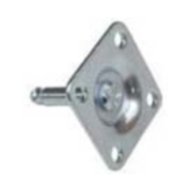 Bevestigingsplaat 38x38mm voor dubbel wiel