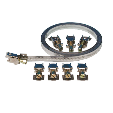 Coll.de serrage sans fin(3 m)+8 fermet.  