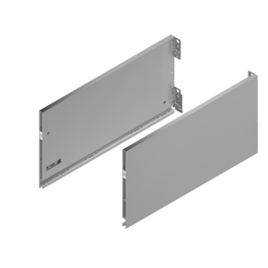 Vionaro set zijwand zilver h249
