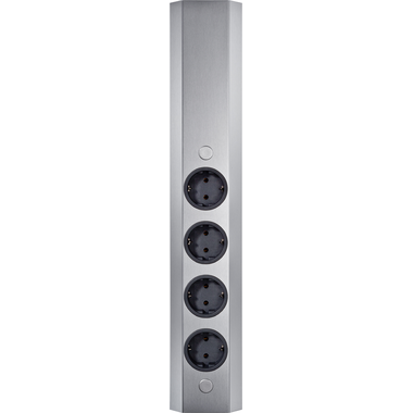 Colonne multiprises inox 4 prises