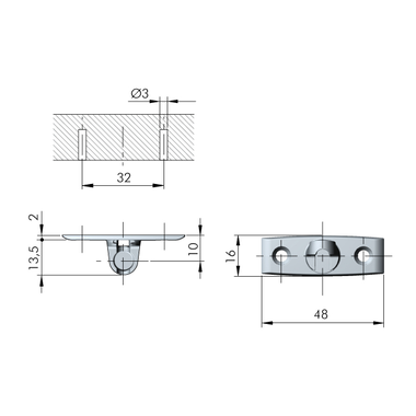 Fixation porte K12