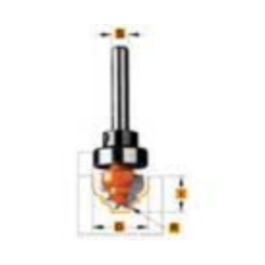 Classiek profielfrees met lager d=28,6 r=4 i=13,3 hw