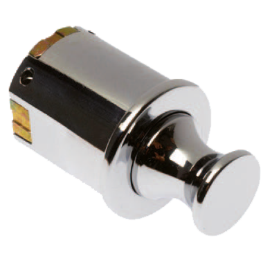 Serrure porte bouton pressoir