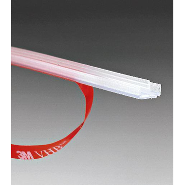 Zelfklevende dichting GLASS LIP, voor 8/13.5 mm glas, B8 L3000, transparant