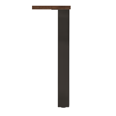 Pied de table Q80 noir mat 80x80mm h71 reglable  