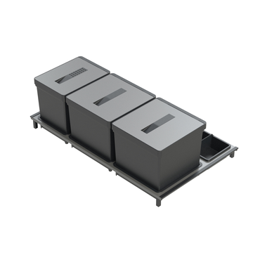 T2 poubelle gris largeur reglable