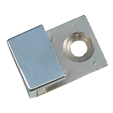 Porte-miroir 2-pièces pr 6mm chrome 