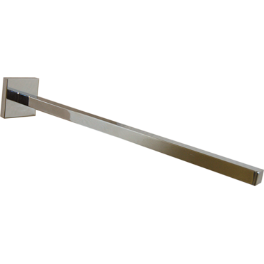 Handdoekdrager vierkant chroom -1 arm 10x375 mm