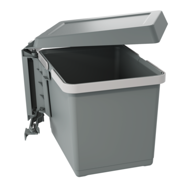 Poubelle swing 12 l grise  