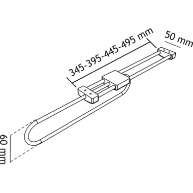 Uittrekbare klederhanger